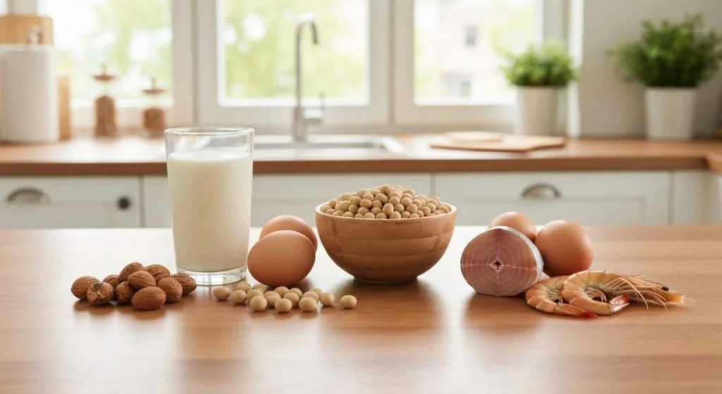 Produkty alergiczne na stole