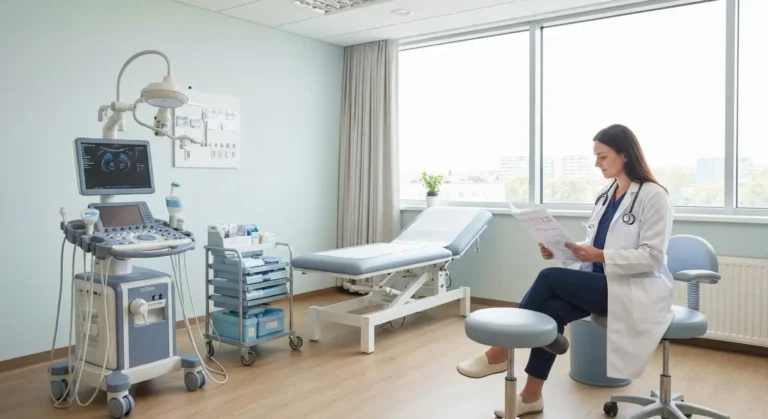 Widok na gabinet ginekologiczny